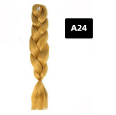 Gradient Silk Wig: Big Braid African Chemical Fiber High Temp A24