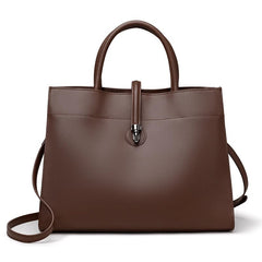 Female Casual Large Capacity Fashionable Leather Bag Coffee