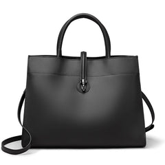 Female Casual Large Capacity Fashionable Leather Bag Black