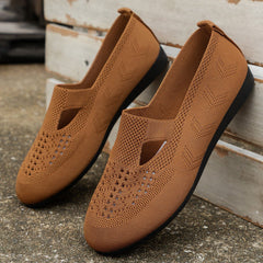 Female Fashion Slip - on Outdoor Casual Shoes Gray Blue