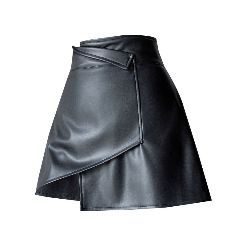 Flattering High Waist Slimming Casual Irregular Hem Skirt for Special Occasions Black