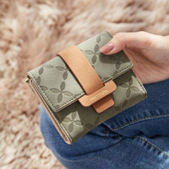 Folding coin purse Dark green