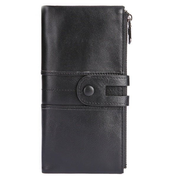 Genuine leather ladies clutch Bag Black