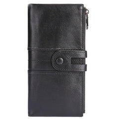 Genuine leather ladies clutch Bag Black