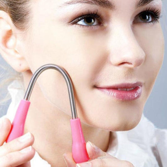 GlamourSmooth Pro: Precision Facial Hair Remover - Flawless Elegance Pink