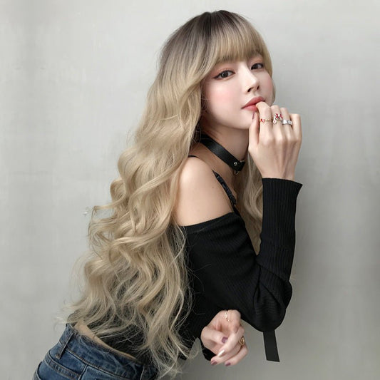 Golden Big Wave Wig Cold brown