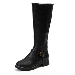 High boots Knight boots Black