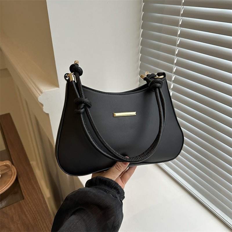 High - End Clutch Square Handbag for Women Black