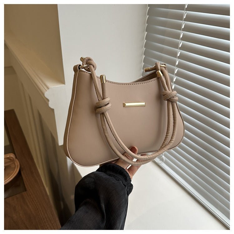 High - End Clutch Square Handbag for Women Khaki