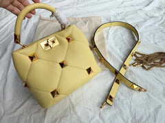 High - End Rivet Clutch Bag for Women - Trendy & Unique Design Yellow