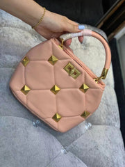 High - End Rivet Clutch Bag for Women - Trendy & Unique Design Pink A