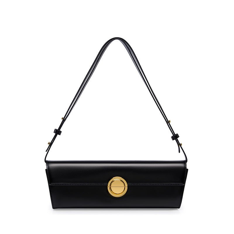 High - grade Light Luxury Genuine Leather Women's Bag Black