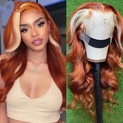 Highlights 613 Head Cover Wig: 4x4 Human Hair Elegance 1.5density