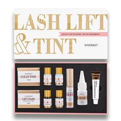 ICONSIGN Lash Lift & Brow Tint Kit - Eyelash and Eyebrow Perm Set Black