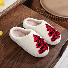 Ins New Winter Warm Christmas Tree Cotton Holiday Festive Slippers Christmas Tree