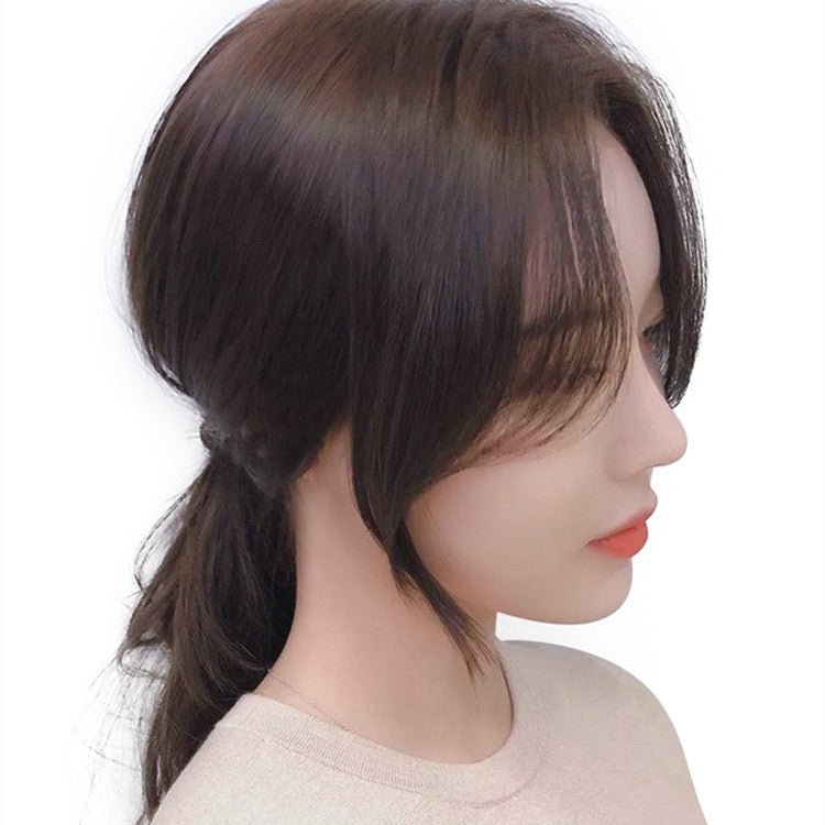 Invisible French Wig Brown black