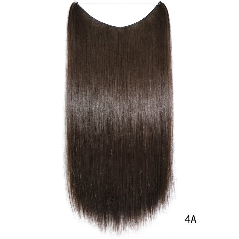 Invisible Wire 22 - inch Hair Extensions: Silky Straight Wig 4A Straight