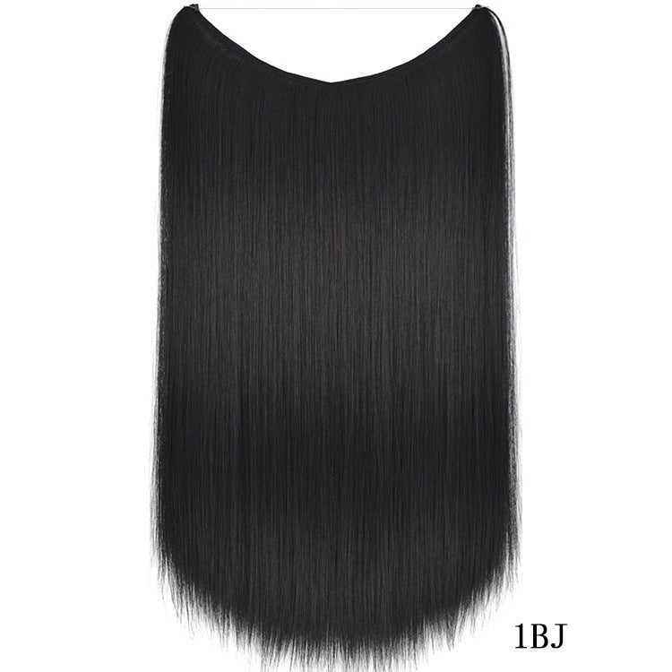 Invisible Wire 22 - inch Hair Extensions: Silky Straight Wig 1BJ Straight