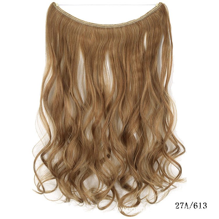 Invisible Wire 22 - inch Hair Extensions: Silky Straight Wig 27A613 Curly