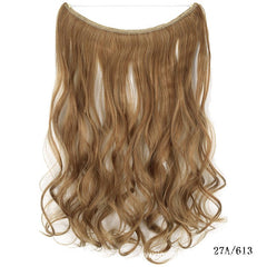 Invisible Wire 22 - inch Hair Extensions: Silky Straight Wig 27A613 Curly