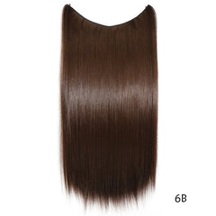 Invisible Wire 22 - inch Hair Extensions: Silky Straight Wig 6B Straight