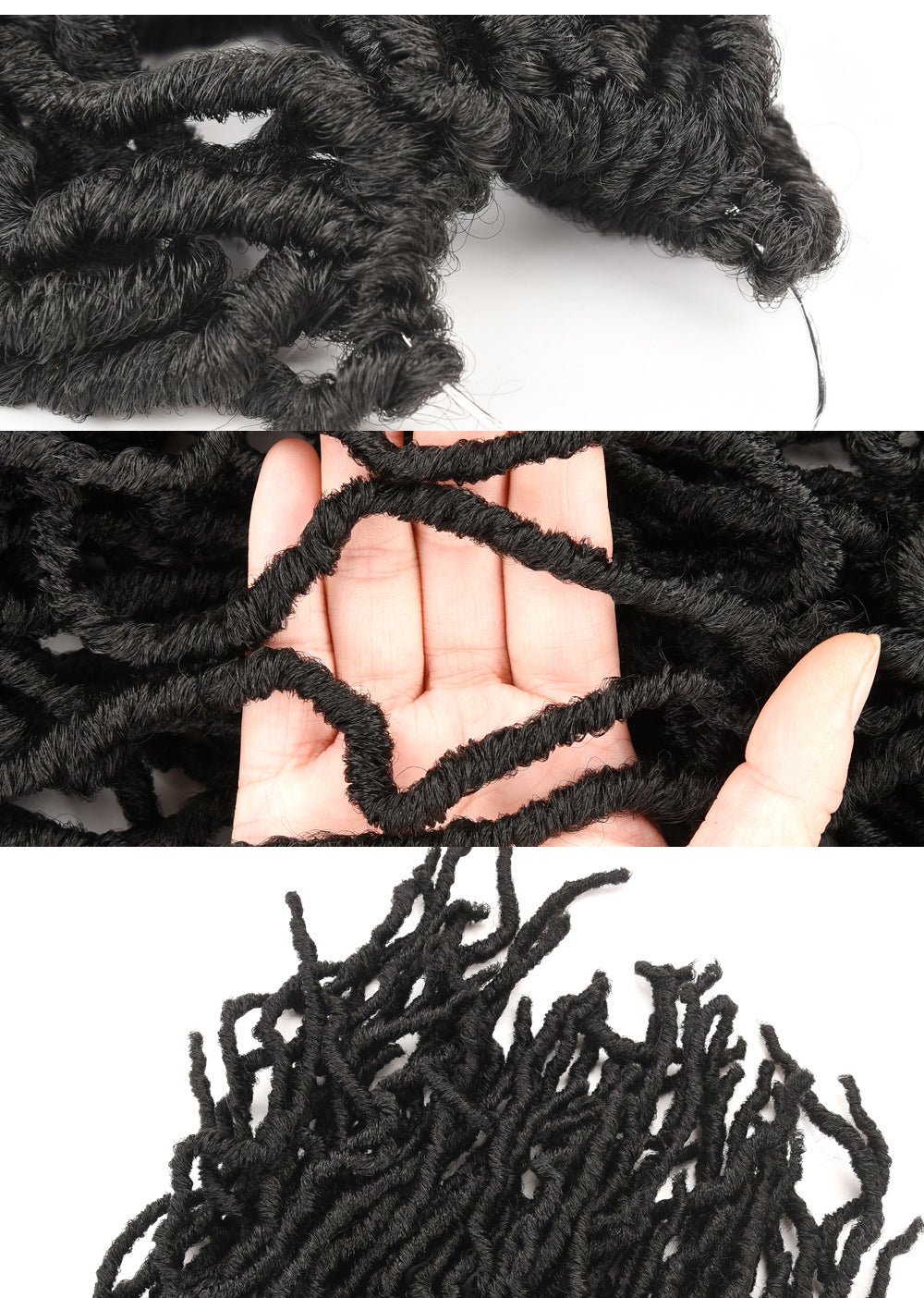 Irregular Crochet Hair with Dirty Braid Wig D