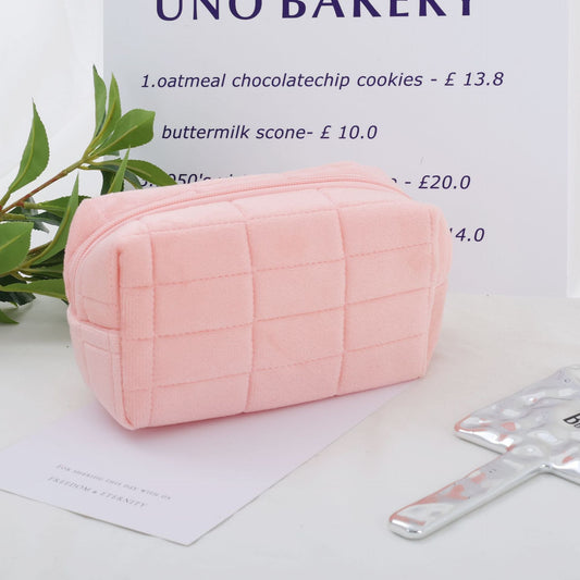 Japanese Pillow Cosmetic Bag - Large Capacity Storage Stationery Box Pink