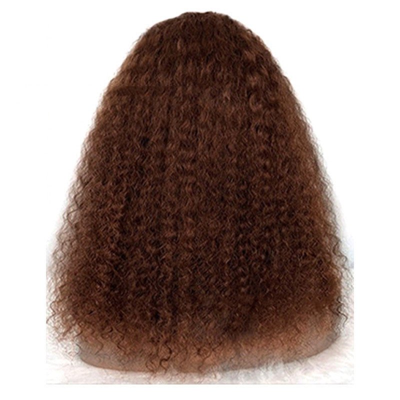 Jerry Curl Headband Wig: Natural Human Hair Wig Picture color