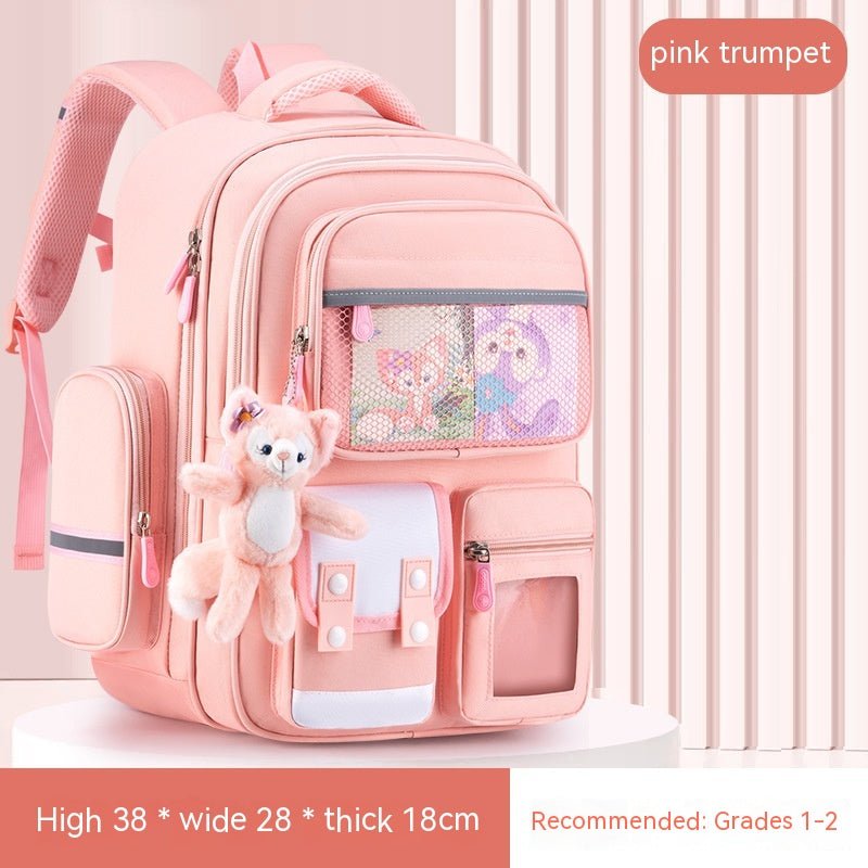 Kids' Spine - Friendly Multifunctional Bag for Comfortable Load Management Small Pink