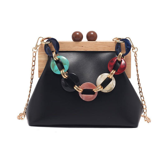 Korean Fashion Casual Clutch Shoulder Messenger Bag Black