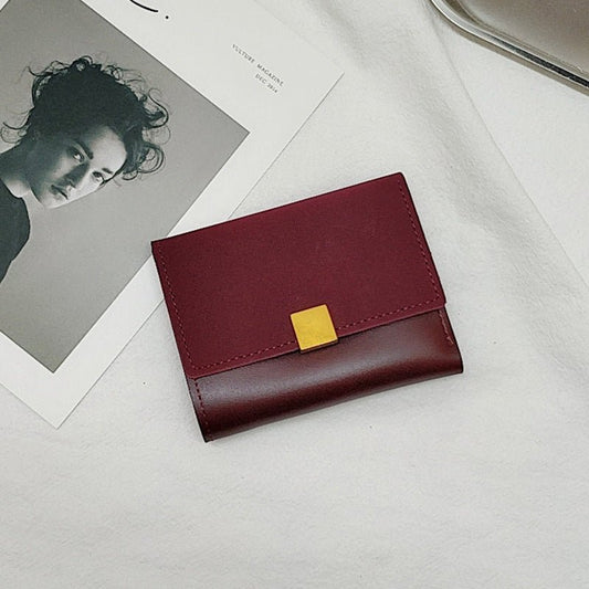 Korean Style Multifunctional Ladies New Clutch Handbag Wine Red