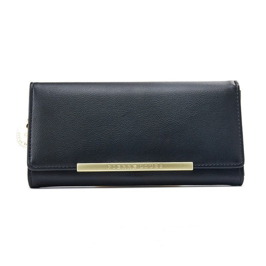Korean style simple large holding clutch Black