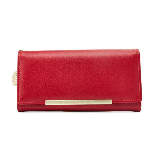 Korean style simple large holding clutch Red