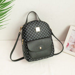 Korean Style Women's Bag with Advanced Texture Backpack Black