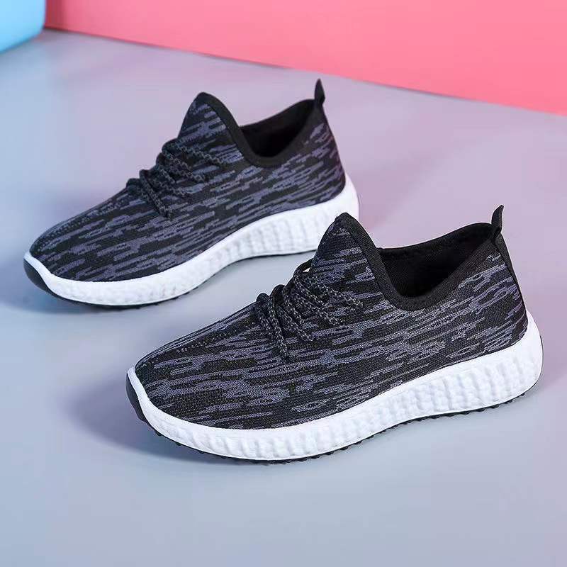 Korean Trend Sneaker Cozy Chic Casual Coconut Soft Sole Running Shoes Black