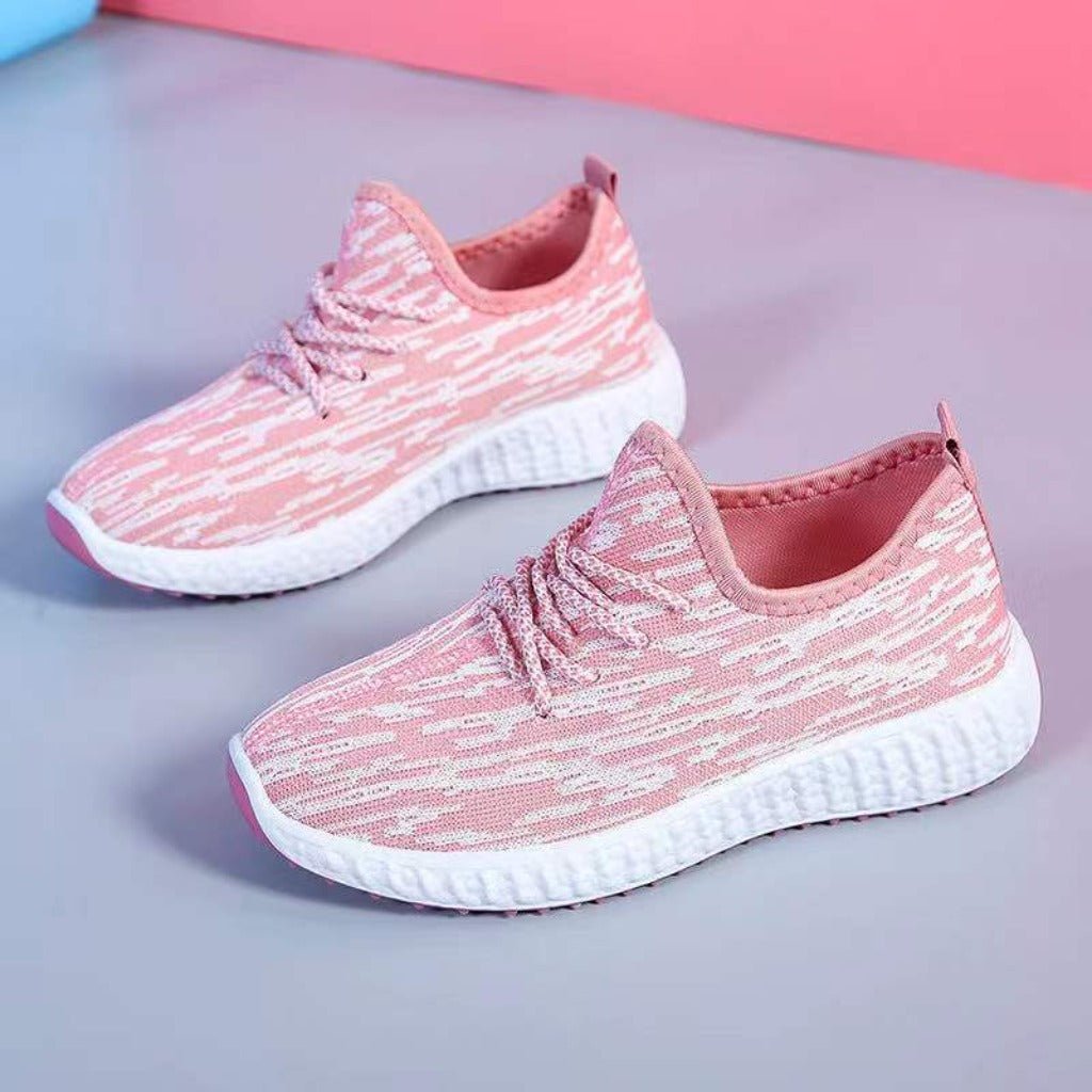 Korean Trend Sneaker Cozy Chic Casual Coconut Soft Sole Running Shoes Pink