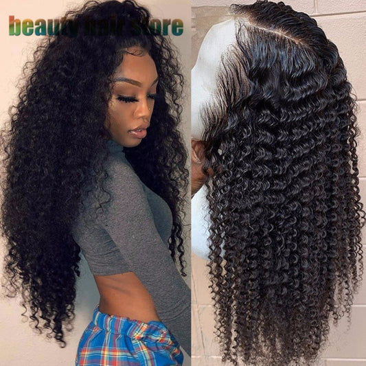 Lace Front Brazilian Kinky Curly Human Hair Wig 8inch