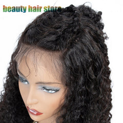 Lace Front Brazilian Kinky Curly Human Hair Wig 8inch