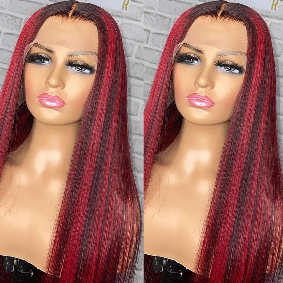 Lace Headgear: Authentic Wig for a Natural Look Red