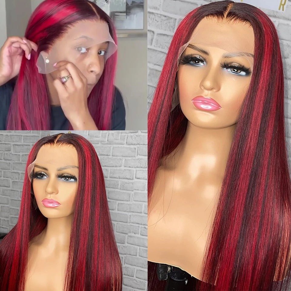 Lace Headgear: Authentic Wig for a Natural Look Red