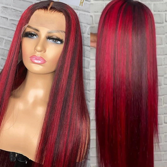 Lace Headgear: Authentic Wig for a Natural Look Red