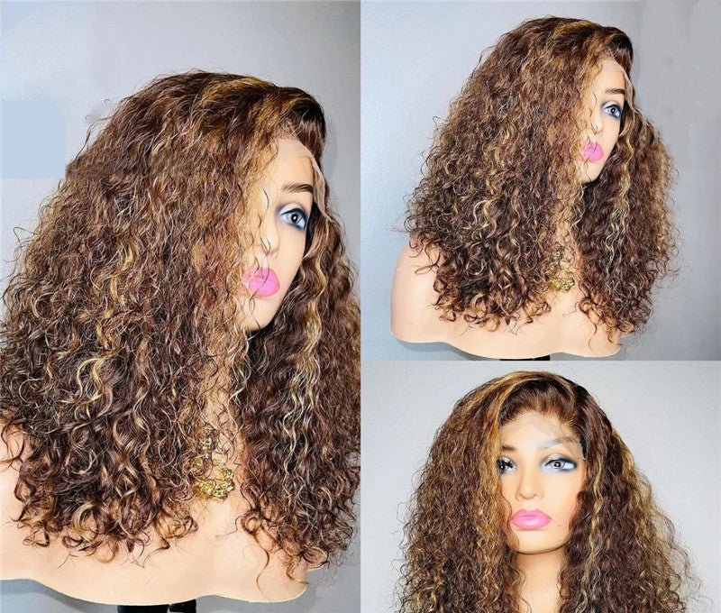 Lace Wig Hair Cover with Transparent Design Brown