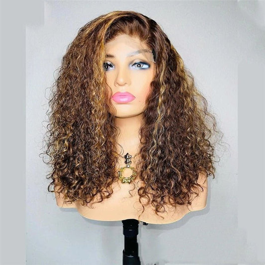 Lace Wig Hair Cover with Transparent Design Brown