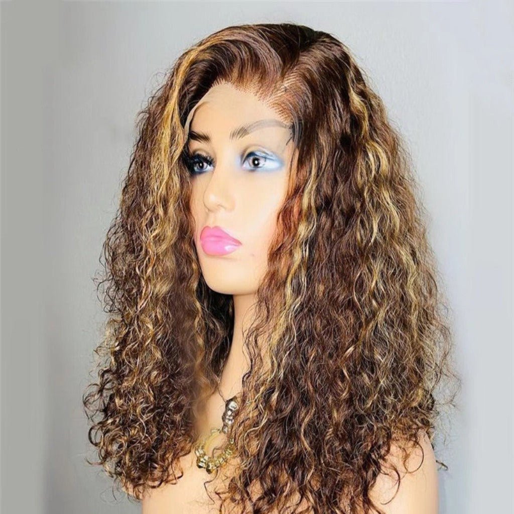 Lace Wig Hair Cover with Transparent Design Brown