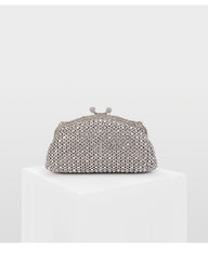 Ladies Gold Dress Dinner Fashion Women Handbag Silver