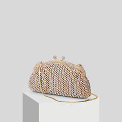 Ladies Gold Dress Dinner Fashion Women Handbag Gold