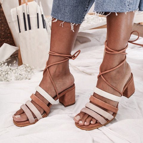 Ladies' High Heel Sandals – Elegant and Stylish Pink