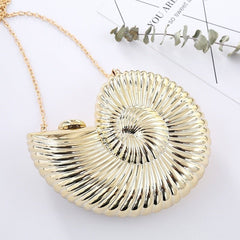 Ladies New Conch Fashion Clutch Conch Gold