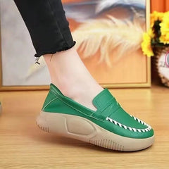 Ladies New Platform Casual Shoes Green