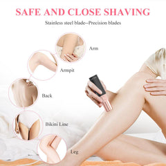 LadiesGlide Pro: Women's Electric Shaver - Effortless Hair Removal Black